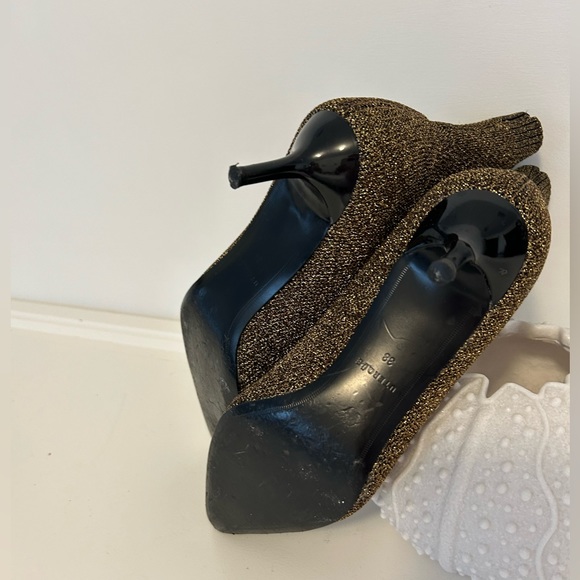 Booties Lycra and suede with kitty heels by Uterque, made in Spain - Picture 5 of 6